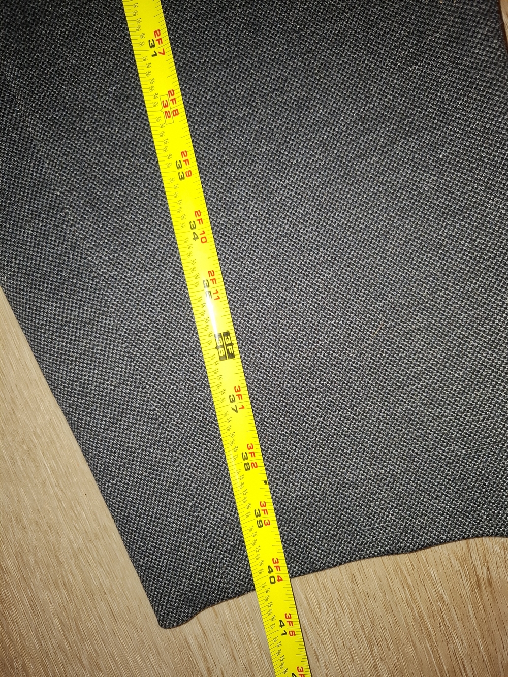 Calvin Klein Charcoal Ponte Ankle Pants with Faux-Leather Trim 20W - Picture 5 of 8